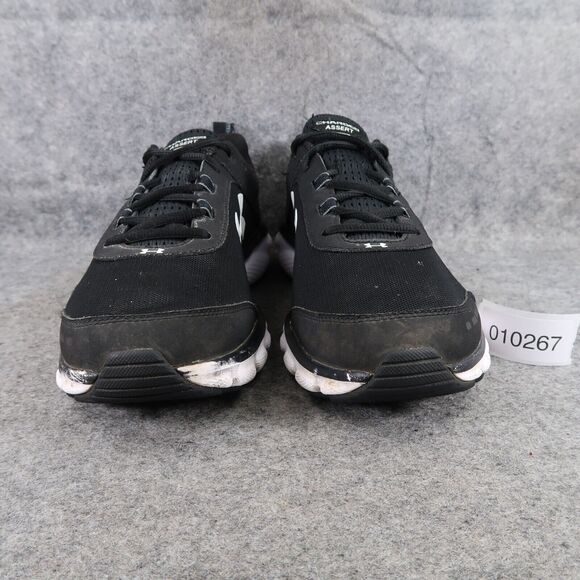 Under Armour Shoes Mens 11.5 Athletic Trainer Charged Assert Running Black White - Picture 4 of 16
